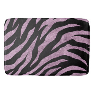Glitterige zebra strepen patroon badmat