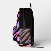 Glitterige zebraprint rugzak (Rechts)