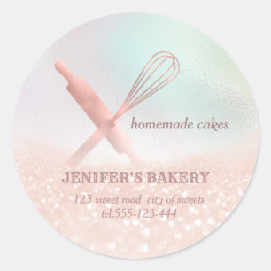 Glitterij-holografen en zogenaamde whiskykofebakke ronde sticker