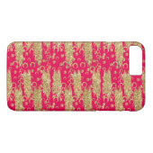 Glitterijstrips en -cirkels voor goud en roze Case-Mate iPhone case (Achterkant (Horizontaal))