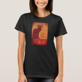 Glittering Chat Noir Art T-Shirt (Voorkant)