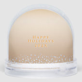 Glittering Christmas Pink Bow Photo Gold (Arrière)