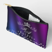 Glittering Crown Monogram Paarse Blauw Etui (Open)
