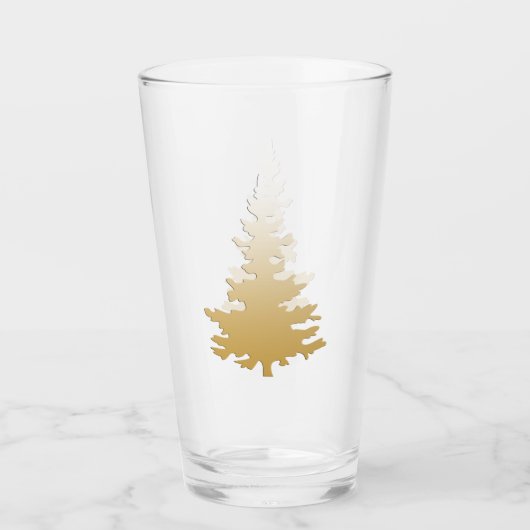 Glittering Gold kerstboom Glas (Voorkant)