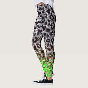 Glittering Leopard en Clover Fusion Leggings