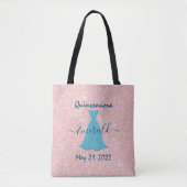 Glittering Quinceanera Herdenking Canvas tas (Voorkant)