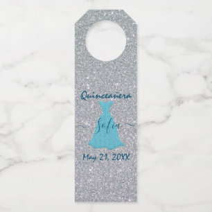 Glittering Quinceanera Herdenking Flessenhanger