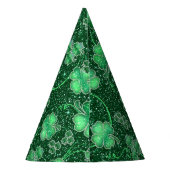Glittering Shamrocks and Swirls ID289 Feesthoedjes (Achterkant)
