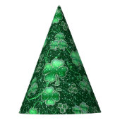 Glittering Shamrocks and Swirls ID289 Feesthoedjes (Voorkant)