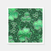 Glittering Shamrocks Pattern ID289 Servet (Voorkant)