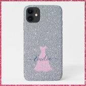 Glittering Silver Pink Gown Case-Mate iPhone Case