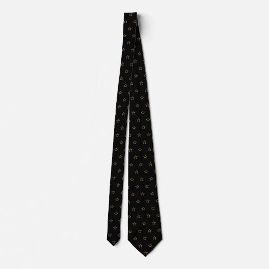 Glittering Star Pattern op Black Stropdas (Achterkant)