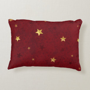 Glittering sterren Royal Red Accent Kussen