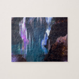 Glittering veroorzaakt door de nachtpuzzel legpuzzel