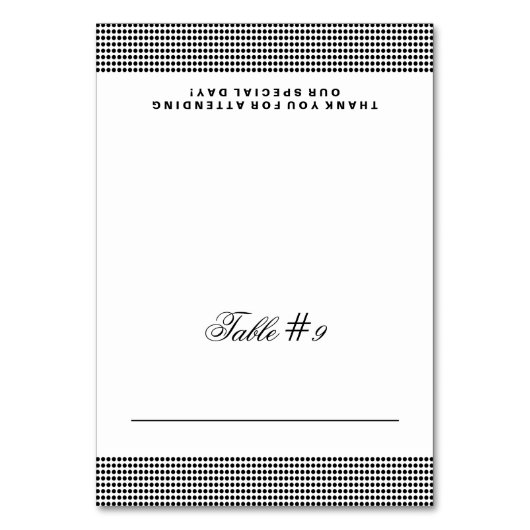 Glittering Wedding Folded Place Card Kaart (Voorkant)