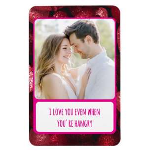Glitterisliefde als je boos bent Flexible Magneet