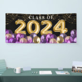Glitterklasse goud en Paarse glitter van 2023 Afst Spandoek (Beurs)