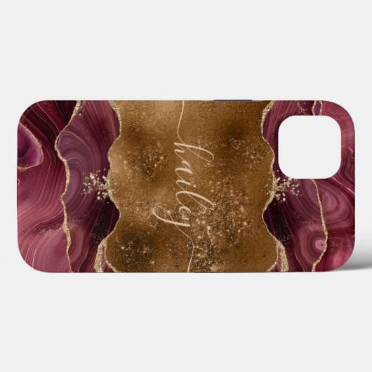 glittermarmer met woesteling Case-Mate iPhone case (Achterkant (horizontaal))