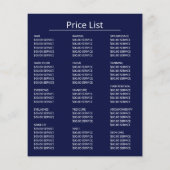 Glittermodel, Visagist, Schoonheidssalon Advertent Flyer (Achterkant)