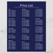 Glittermodel, Visagist, Schoonheidssalon Advertent Flyer (Achterkant)