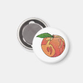 glitterperzik magneet (Voorkant / Achterkant)