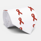 glitterrode lint stropdas (Opgerold)