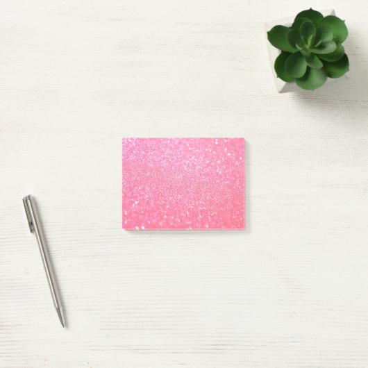 Glitterroze Post-it® Notes (Kantoor)