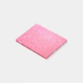 Glitterroze Post-it® Notes (Schuin)