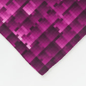 Glitterroze sequenties fleece deken (Hoek)