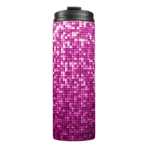 Glitterroze sequenties thermosbeker