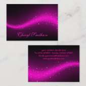 Glitterroze Visitekaartje (Voorkant / Achterkant)