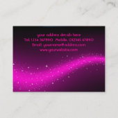 Glitterroze Visitekaartje (Achterkant)