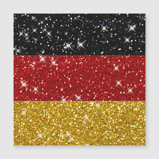 Glitters Duitsland Vlag met Sparkles (Voorkant)