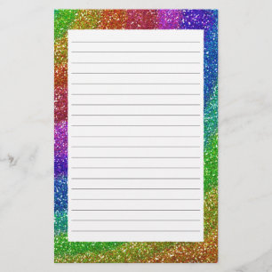 Glitters Rainbow Briefpapier