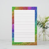 Glitters Rainbow Briefpapier (Staand voorkant)
