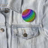 Glitters Rainbow Ronde Button 5,7 Cm (In situ)