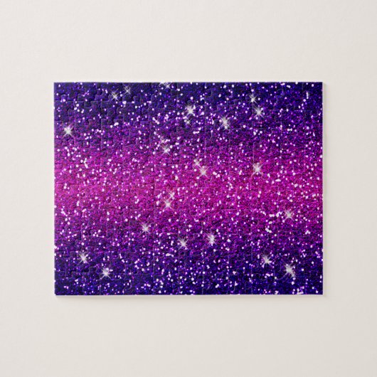Glitters Sparkles Paarse roze textuur Legpuzzel (Horizontaal)