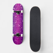 Glitters Sparkles Paarse Roze Textuur Skateboard (Voorkant)