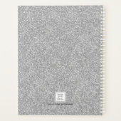 Glittersleuf voor gepersonaliseerd Roos Gold Silve Planner (Achterkant)