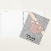 Glittersleuf voor gepersonaliseerd Roos Gold Silve Planner (Display)