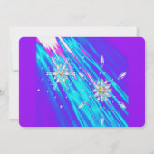 Glittersneeuwvlokken Feestdagenkaart (Voorkant)