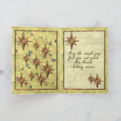 glitterster feestdagen kaart (Binnen)