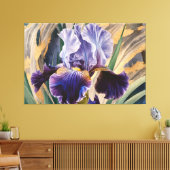 *~* GlitterTeal IRIS Irissen Bloemen TV2 Canvas Afdruk (Insitu (Woonkamer))