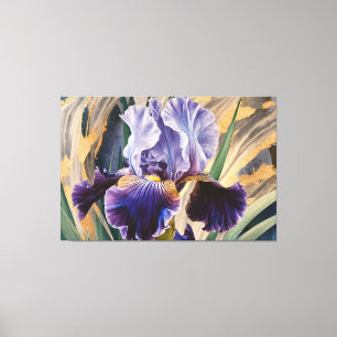 *~* GlitterTeal IRIS Irissen Bloemen TV2 Canvas Afdruk