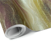 Glittertextuur Glitter Goud Patroon Cadeaupapier (Rol Hoek)