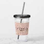 Glittertumbler Acryl Drinkbeker (Achterkant)