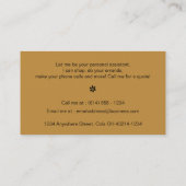 Glitterventilatorverticale Visitekaartjes (Achterkant)