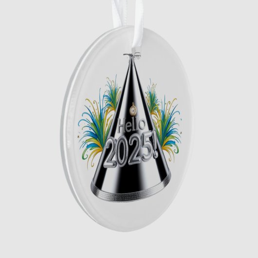 Glittery 2025 ornament (voorkant)