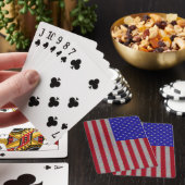 Glittery American Flag Pokerkaarten (Insitu)