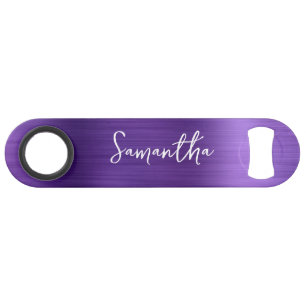 Glittery Amethyst Paarse Glam Name Speed Flessenopener